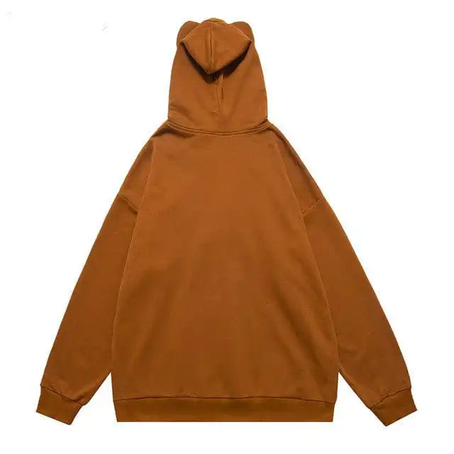 Brown Zip Up Hoodie Y2K