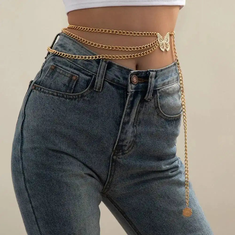 Butterfly Waist Chain Y2K