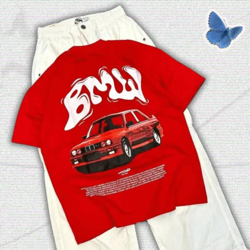 Car Print Y2K Shirt