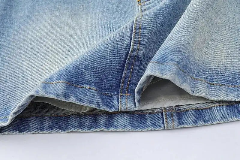 Denim Mini Skirt Y2K