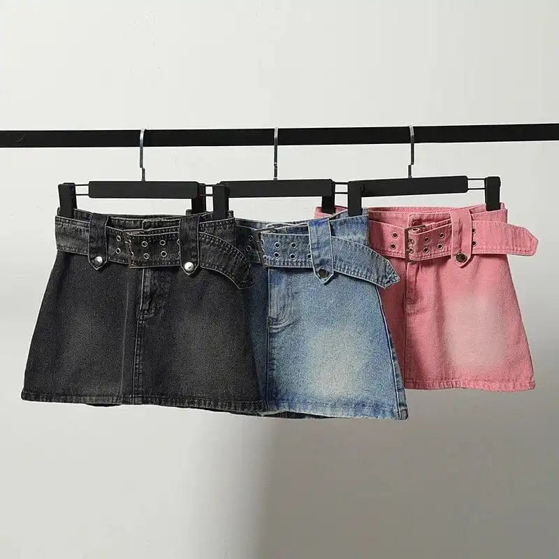Denim Mini Skirt Y2K