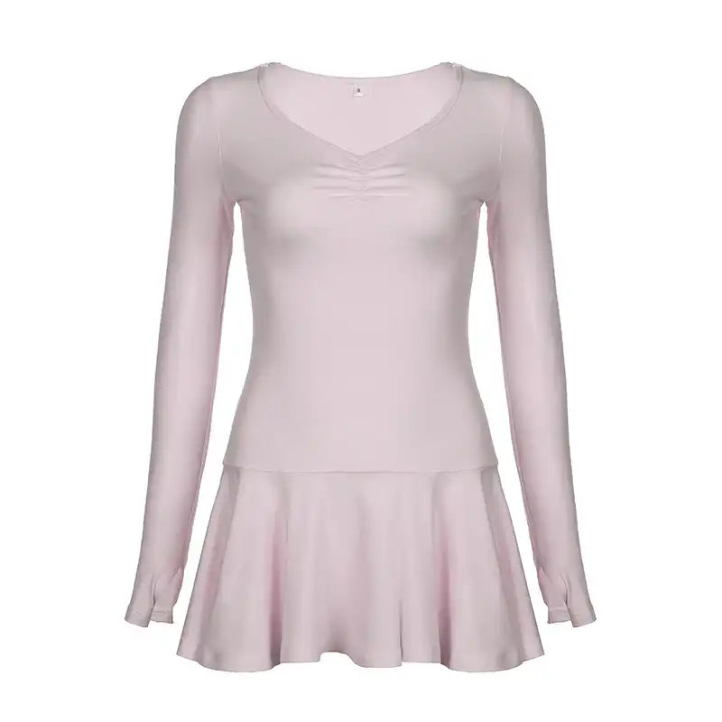 Long Sleeve Y2K Dress