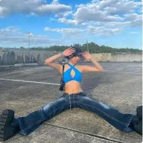 Low Rise Flare Jeans Y2K