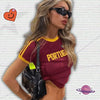 Portugal Y2k Crop Top