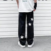 Star Print Denim Jeans