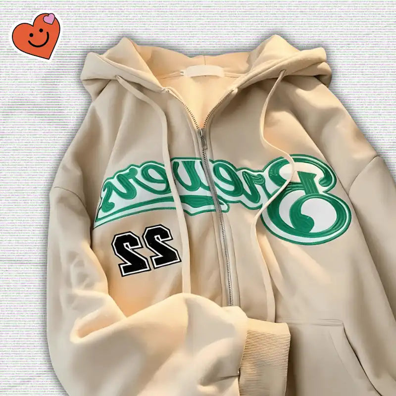 Vintage Zip Up Hoodie Y2K