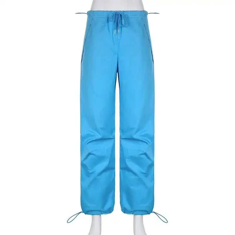 Y2K Blue Track Pants