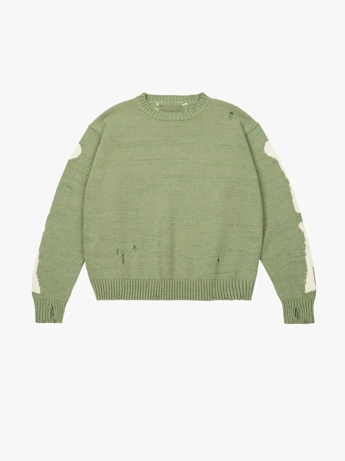 Y2K Bone Print Sweater