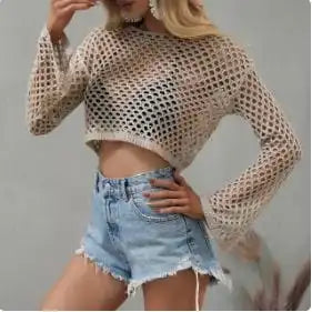 Y2K Crochet Crop Tops