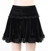 Y2K Cross Black Skirt