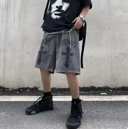 Y2K Emo Cross Shorts