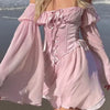 Y2K Fairy Pink Mini Dress