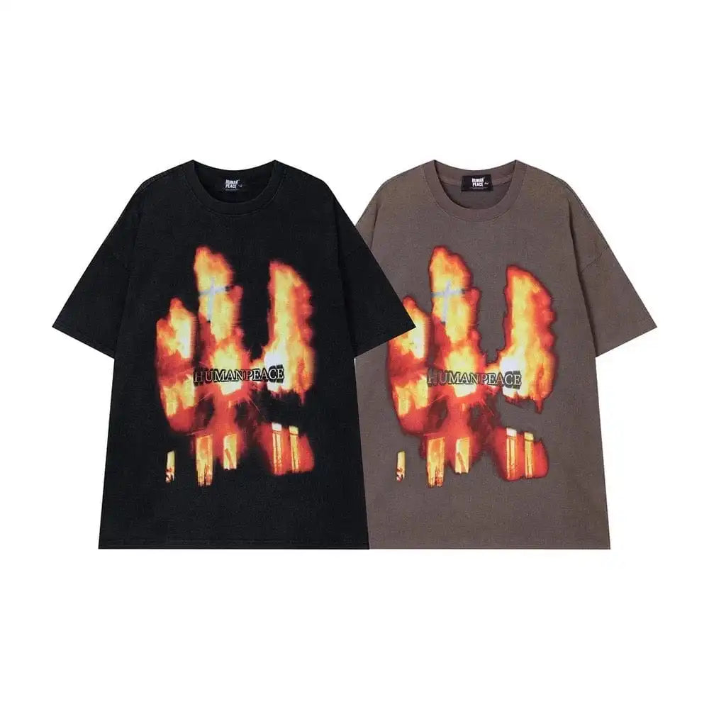 Y2K Flame Shirt