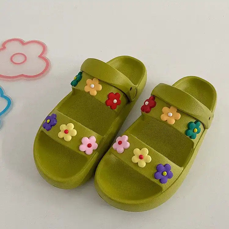 Y2K Flowered Sandals