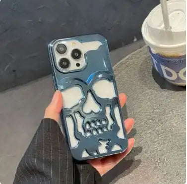 Y2K Gothic Skull iPhone Case