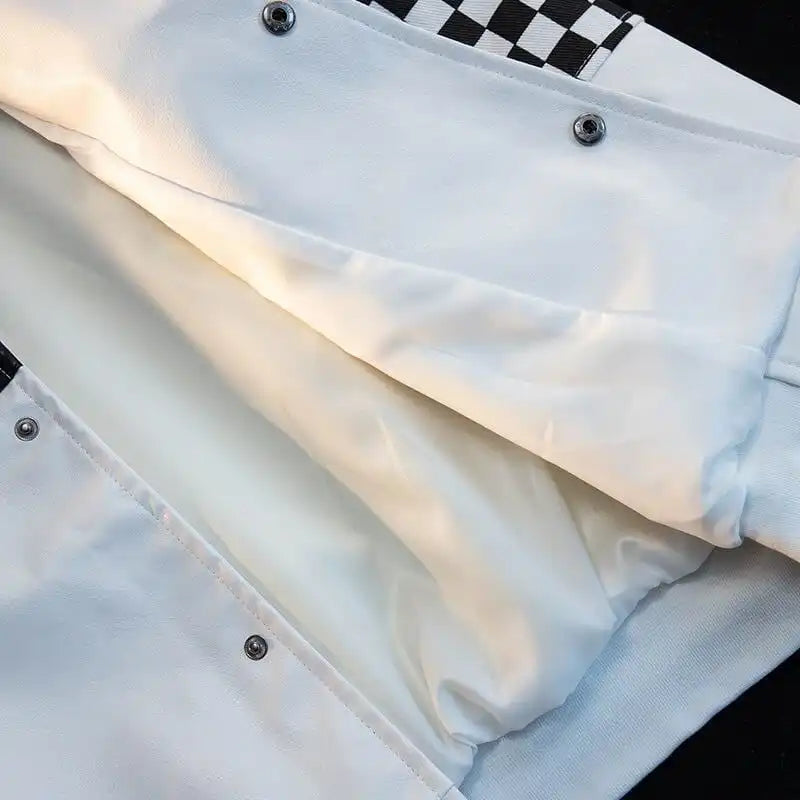 Y2K Graphic Racer Jacket