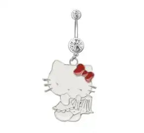 Y2K Hello Kitty Belly Ring