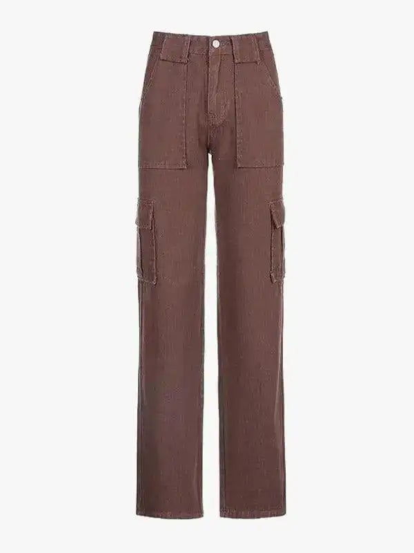 Y2K High Waisted Cargo Pants