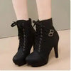 Y2K Lace Up Ankle Boots