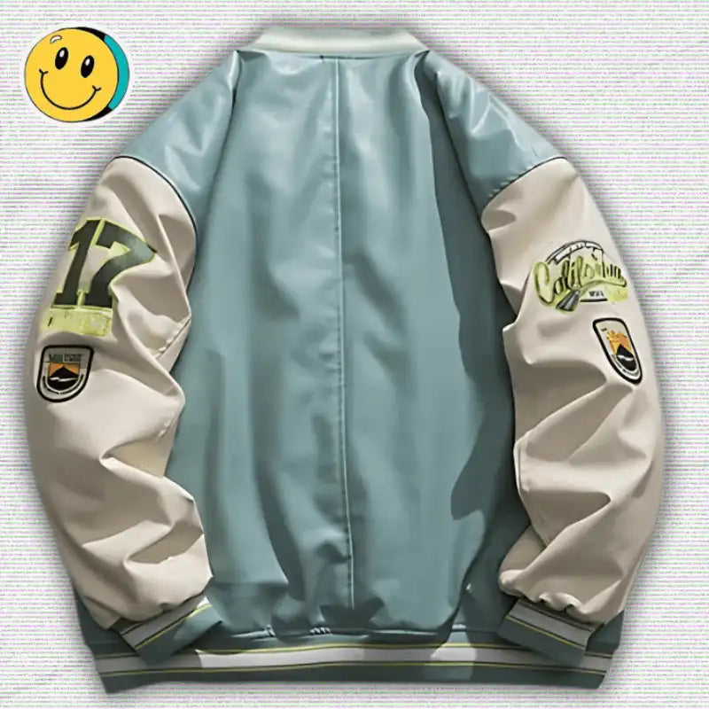 Y2K Leather Varsity Jacket