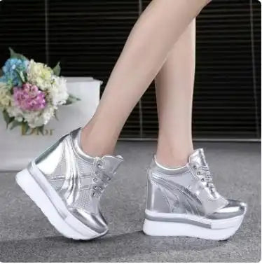 Y2K Mesh Platform Sneakers