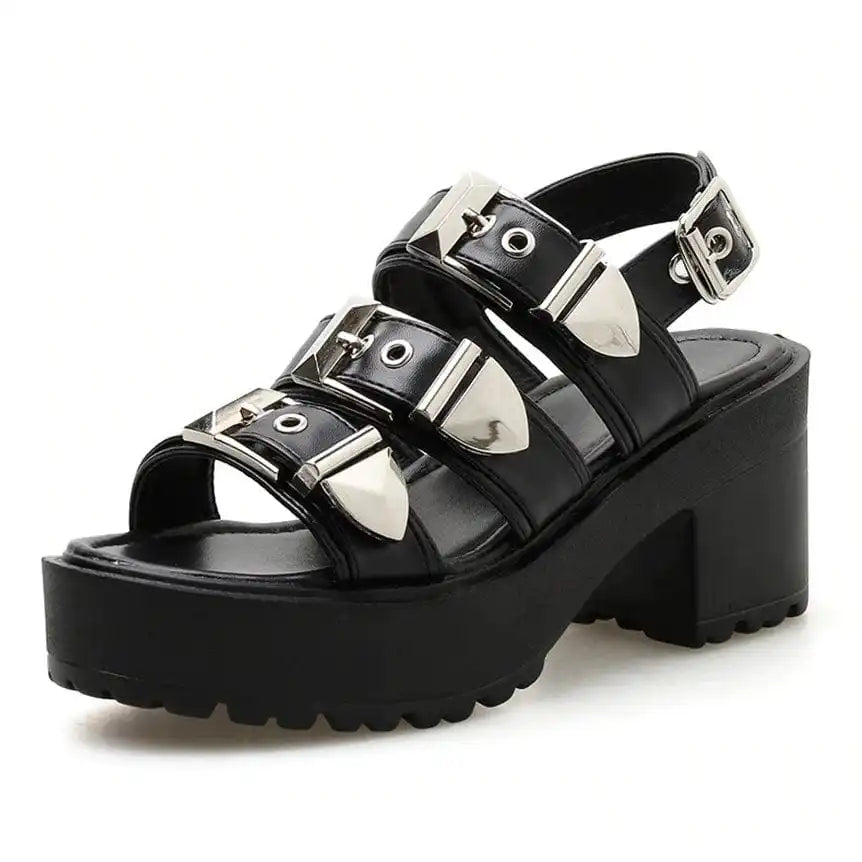 Y2K Pocket Money Buckle Sandals
