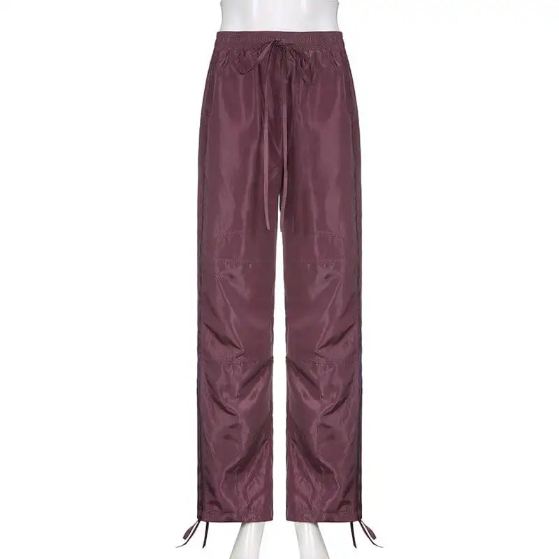 Y2K Purple Track Pants