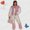 Y2K Purple Varsity Jacket