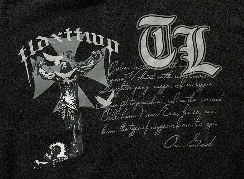 Y2K Saint Cross Hoodie