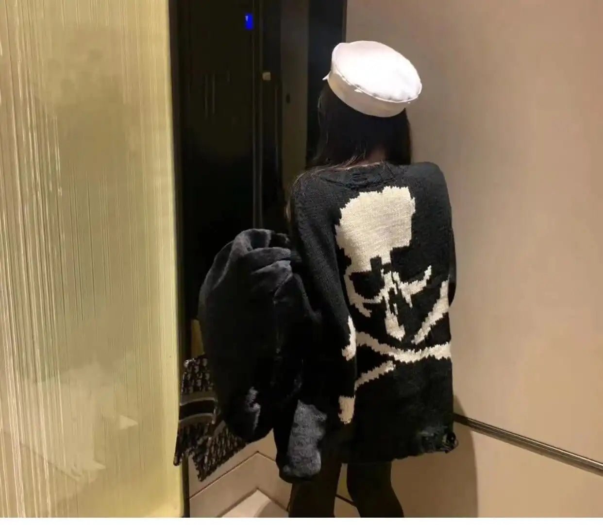 Y2K Skull Sweatshirt