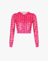 Y2K Velvet Tracksuit Heart Print